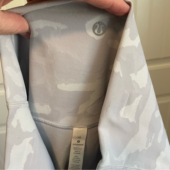 Lululemon Wunder Under High-Rise *Roll Down Scallop Full-On Luxtreme 23" size 10 - Picture 5 of 9